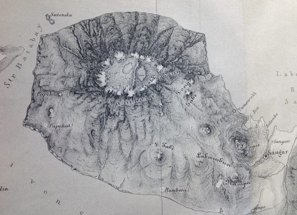 Map of the Sanggar peninsula, 1847