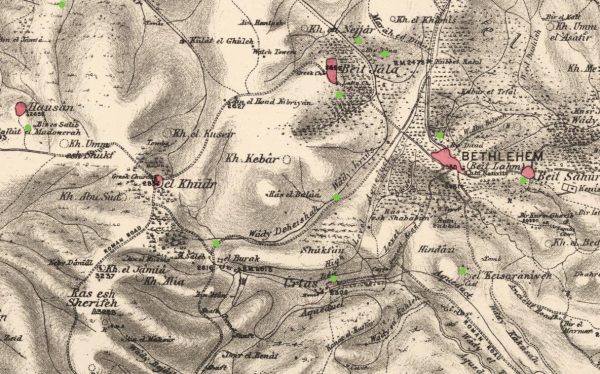 Yves Berger, Palestine map